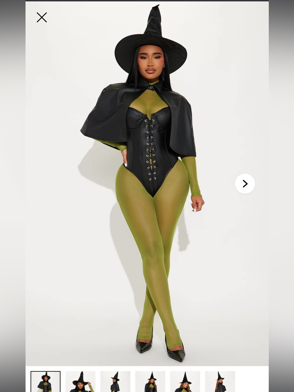 Fashion Nova Westside Witch 4 piece set costume